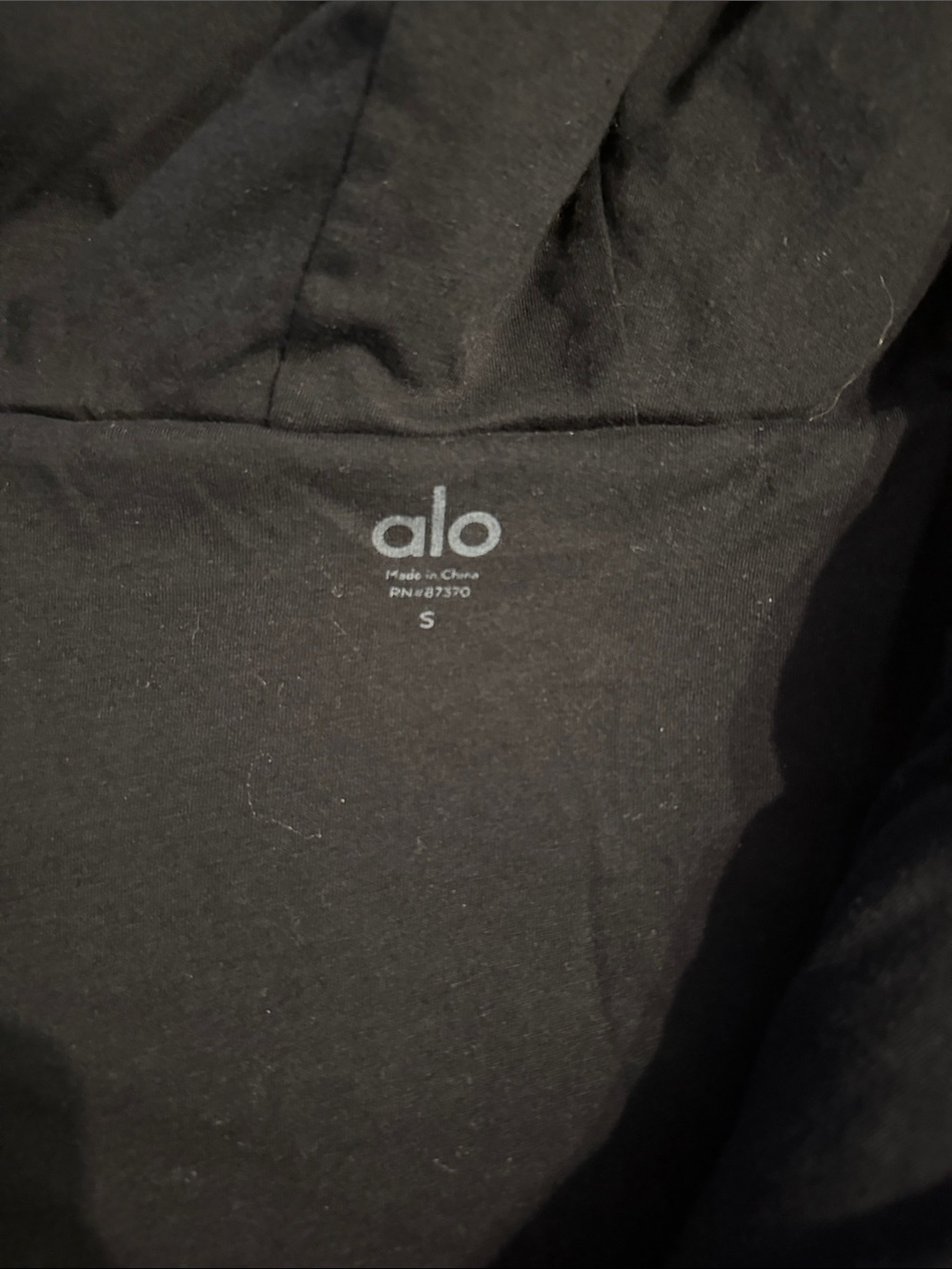 ALO Yoga Black Sherpa Zip Hoodie - Picture 4 of 4